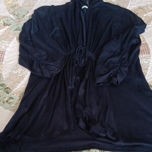 Navy Ruched Waist Size Small Jacket or Sweater.Good condition